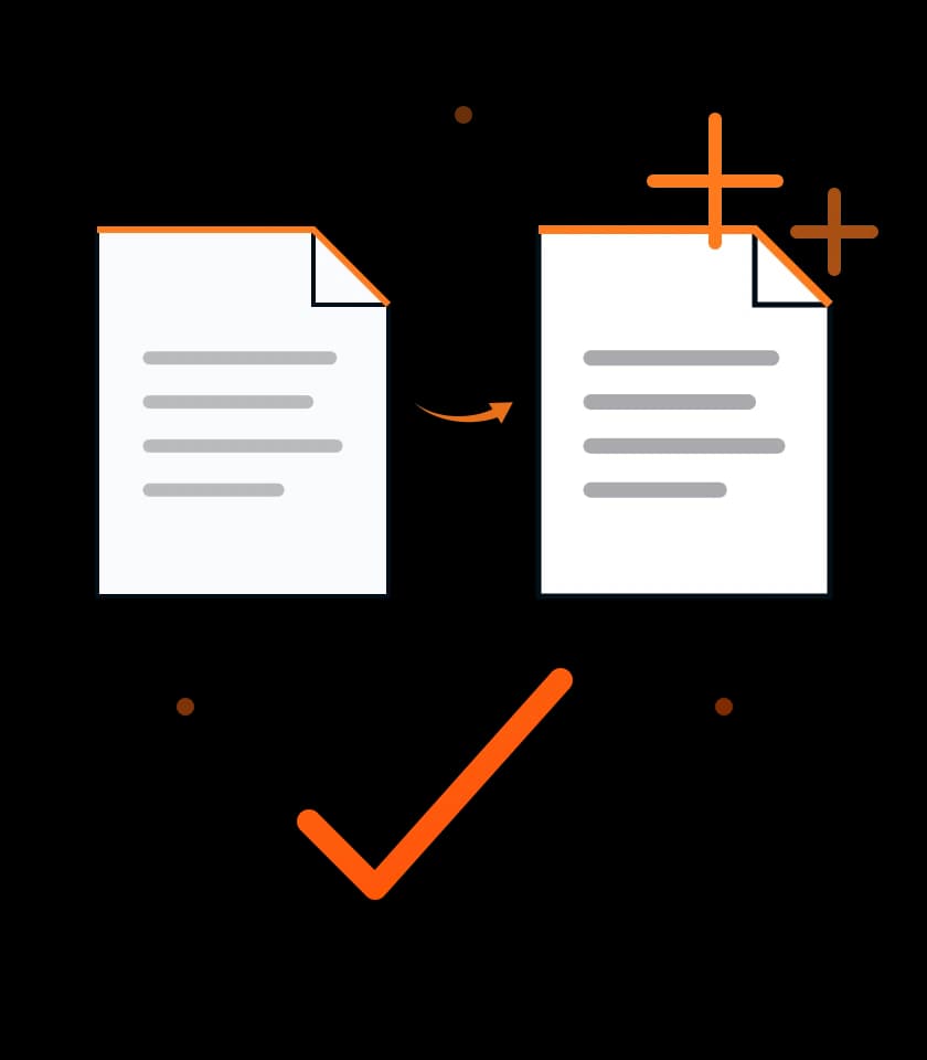A duplicate page pointing at its canonical version