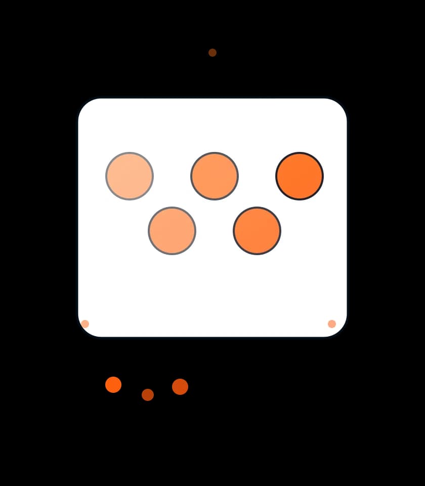 A color palette being generated from swatches