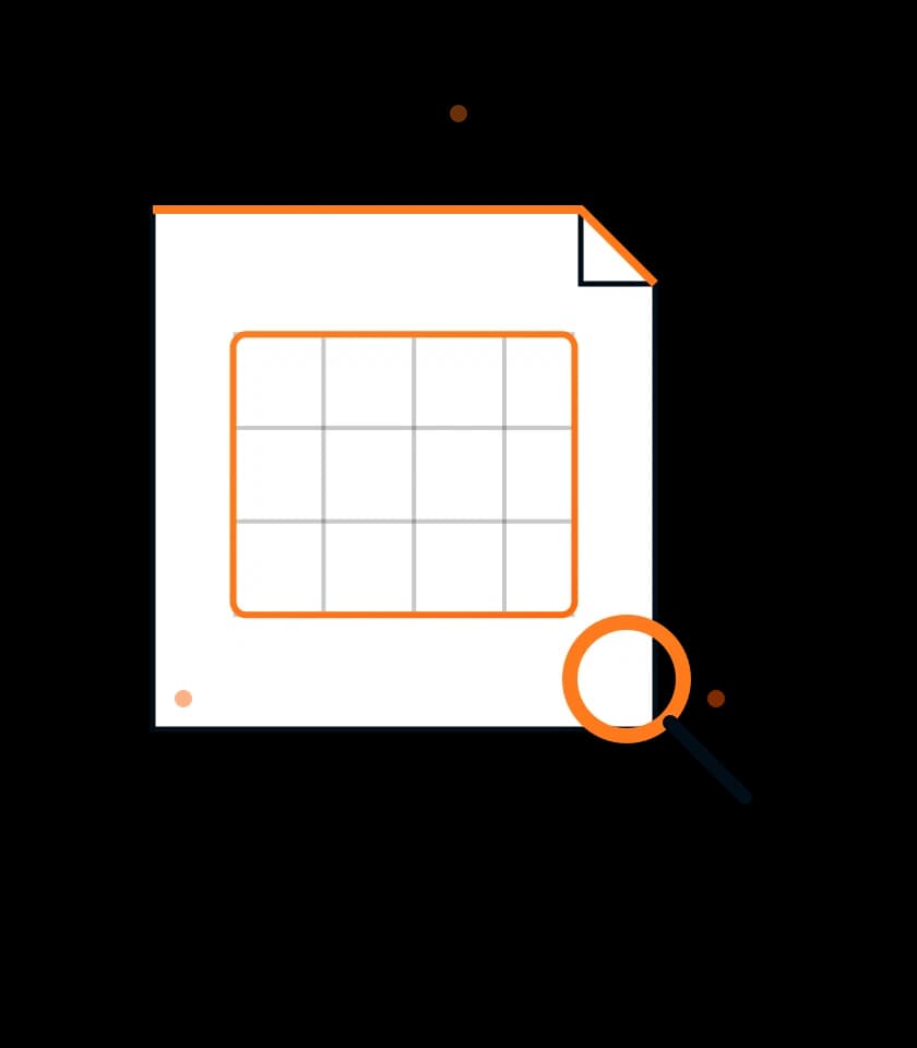 CSV rows being previewed in a structured table