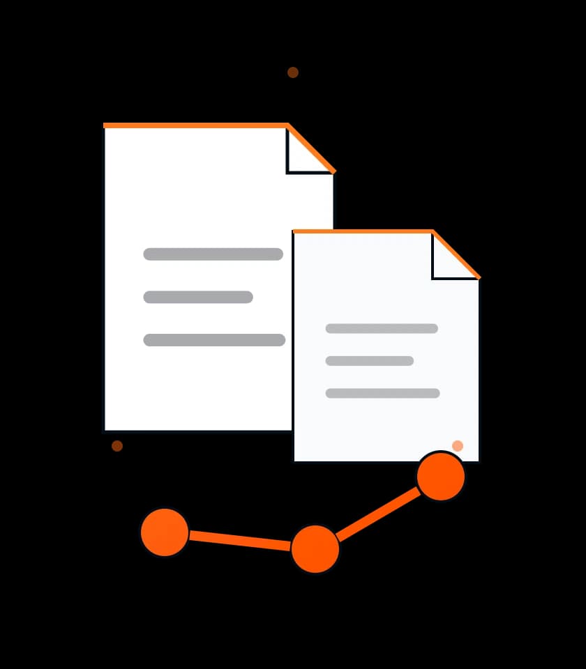 A file being prepared for sharing