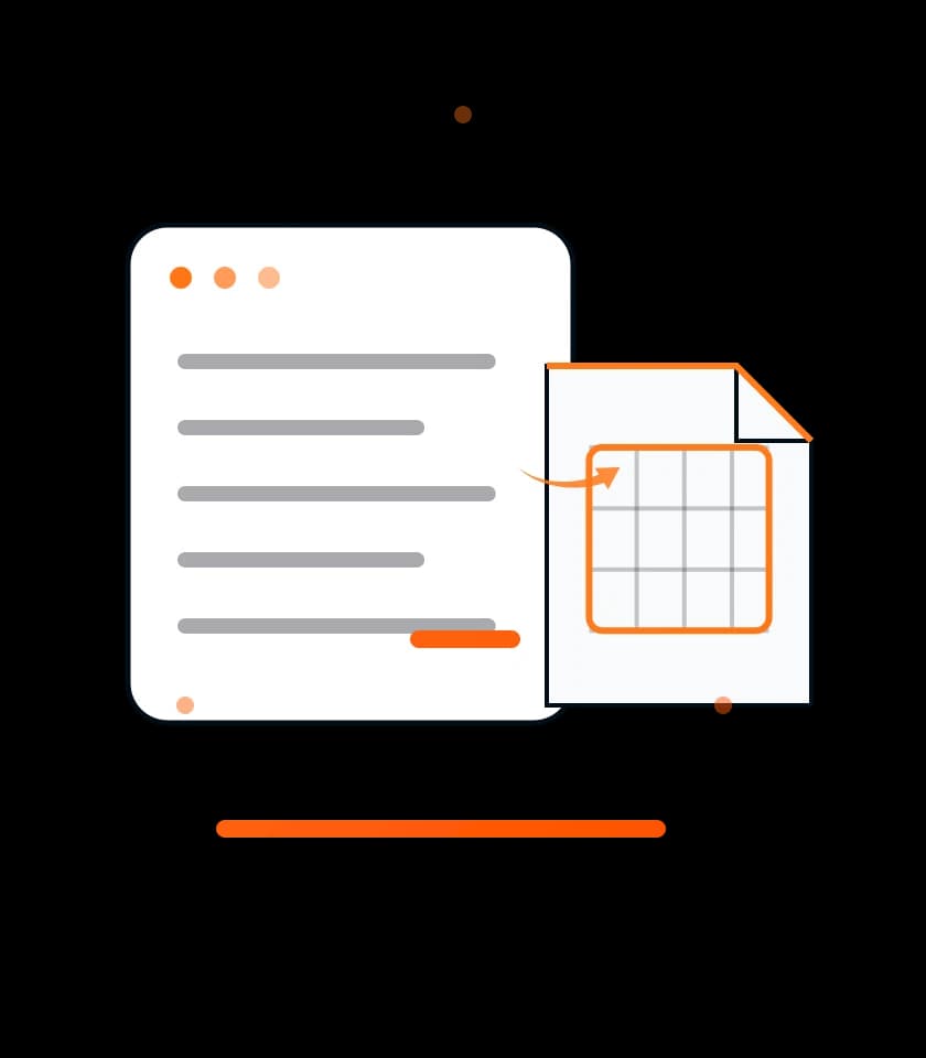 Structured JSON data being generated