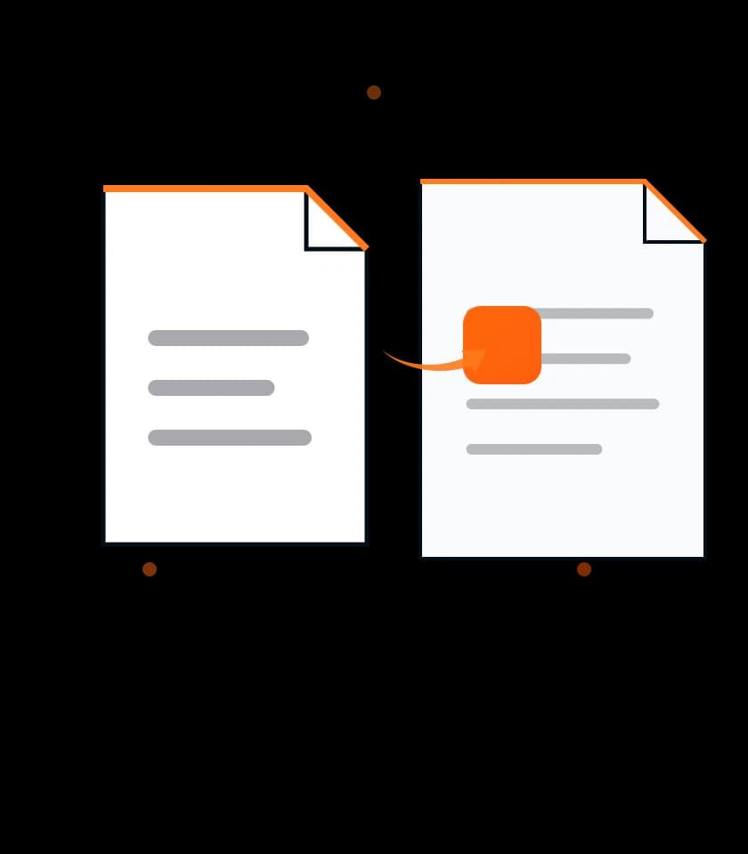 PDF document converting into a Word document