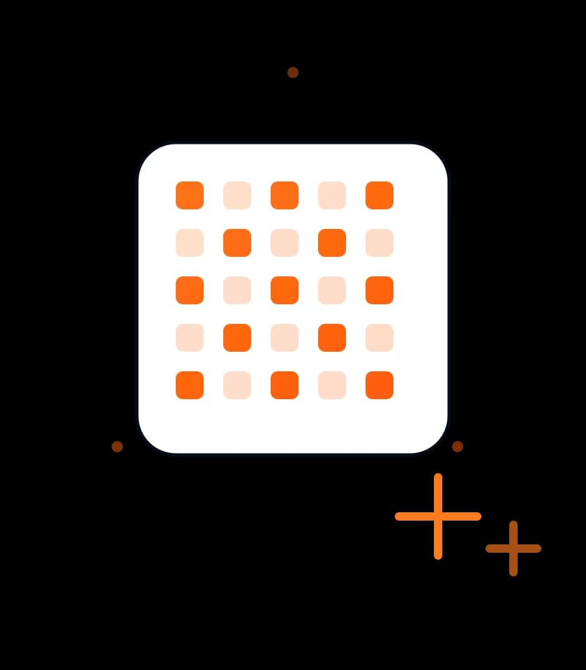 A QR code being generated from input