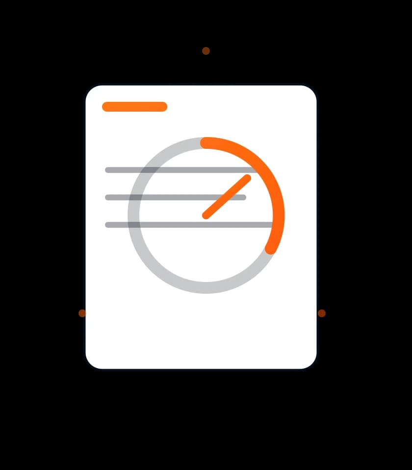 A stopwatch measuring elapsed time