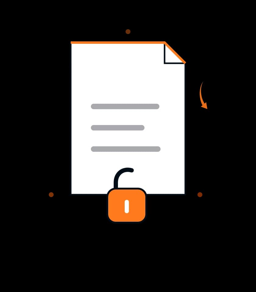 Locked PDF document being unlocked