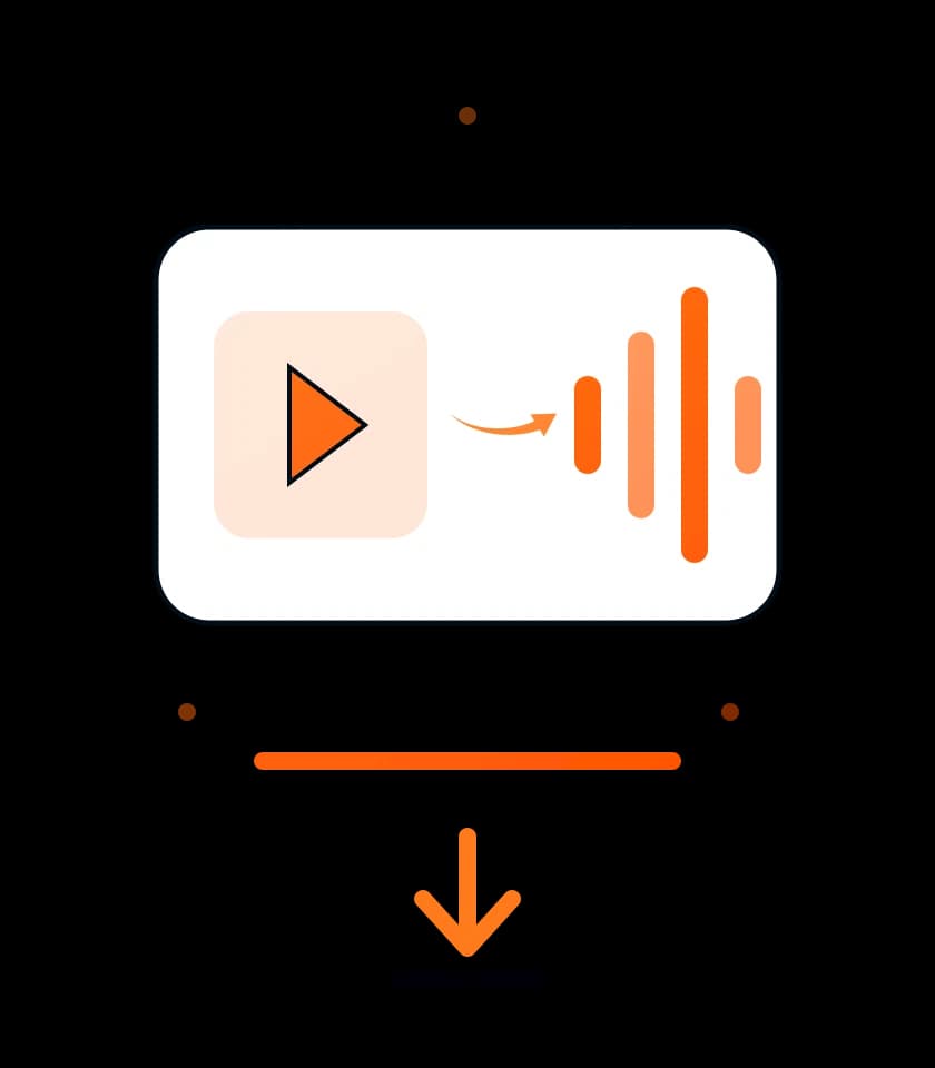 A YouTube video track being saved as an MP3 audio file