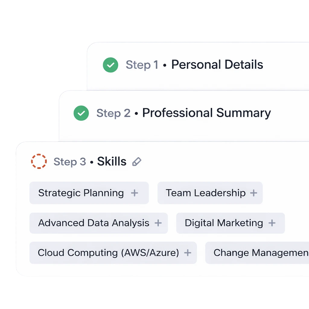 Step-by-step guidance